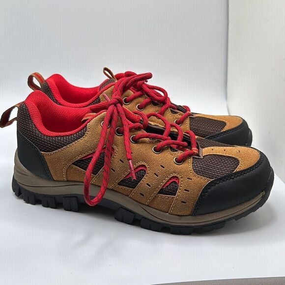 CUSHIONAIRE Women's low top hiking boot 6 TAN - Picture 1 of 8